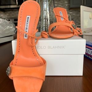 😍🆕Manolo Blahnik Sabisa 105 strappy sandals